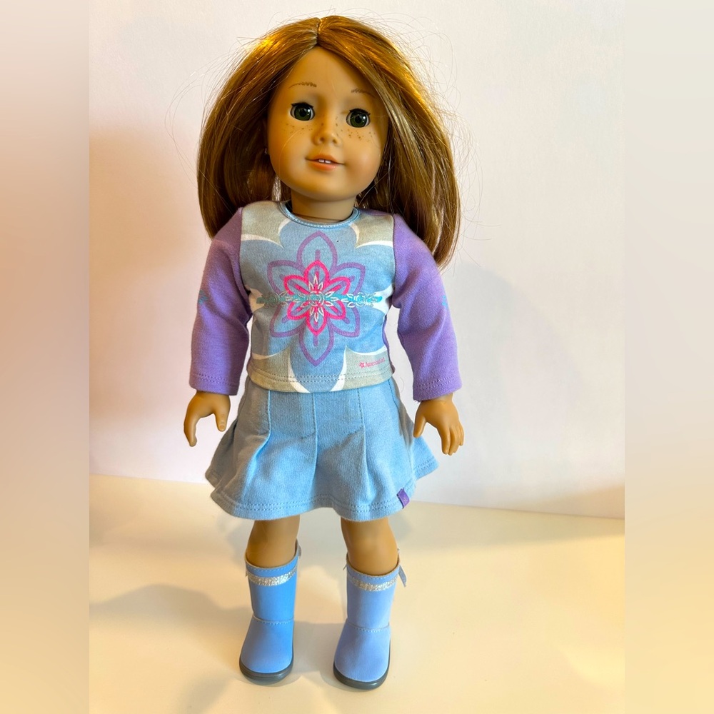 American Girl Just Like Me Doll (with Glasses) in I Like Your Style Meet Outfit